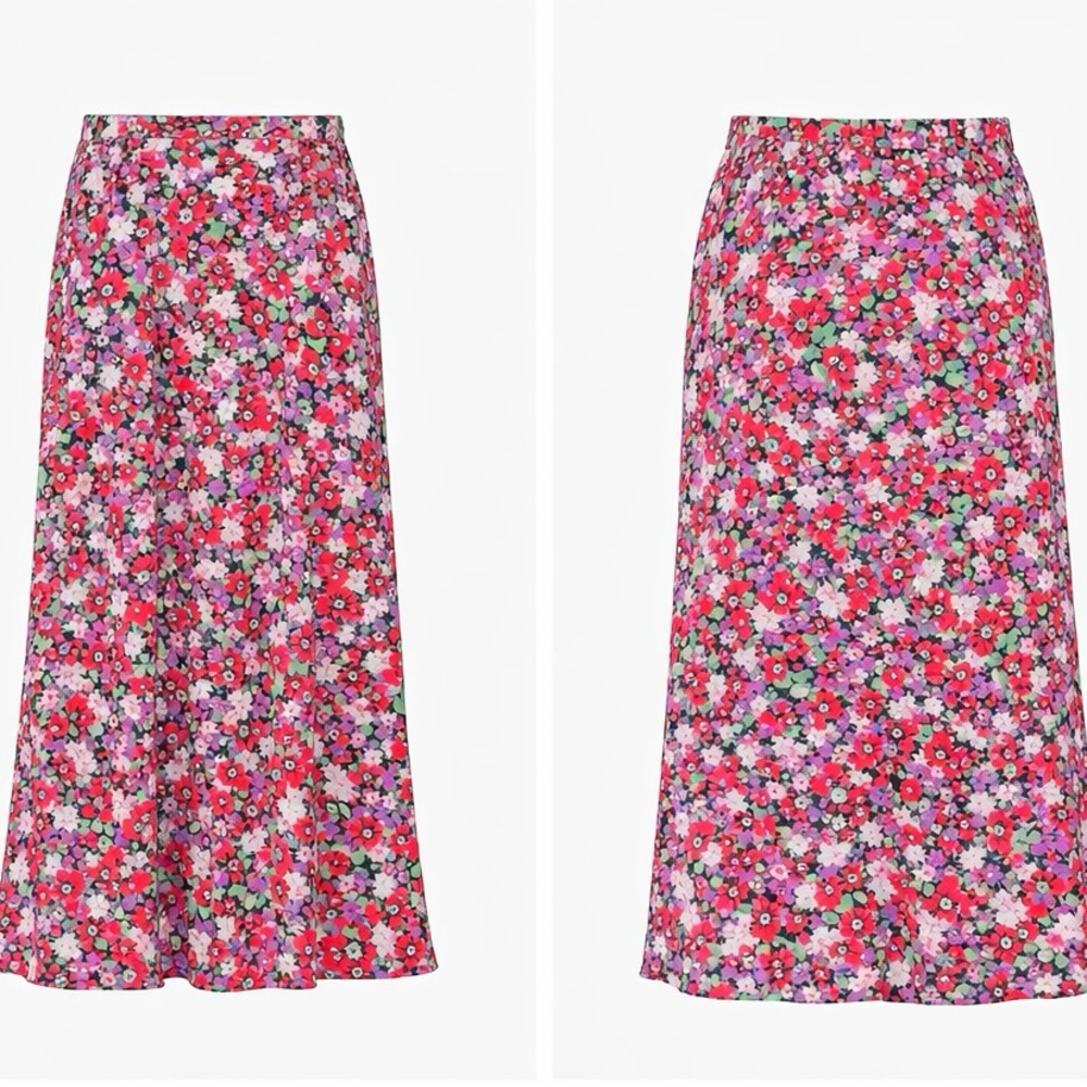 Lulus Floral Midi Skirt M NWT Cottagecore Coquette Romantic Spring Garden Party